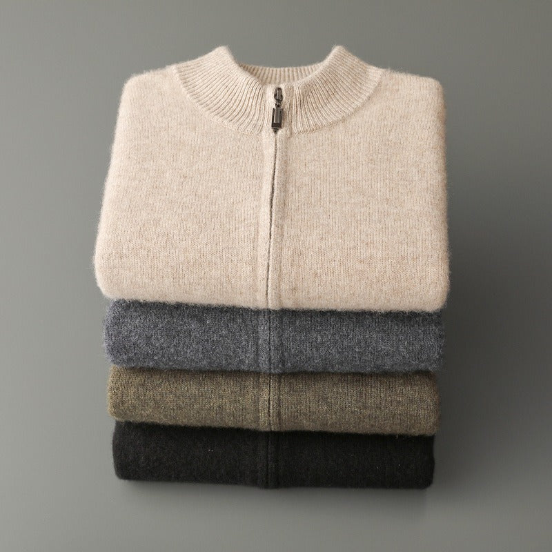 Premium Wool Cardigan - Maison CashmerePremium Wool CardiganMaison CashmereMaison Cashmerecashmere jacketcasual sweater
