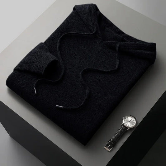 Long - sleeved Premium Wool Sweater - Maison Cashmere